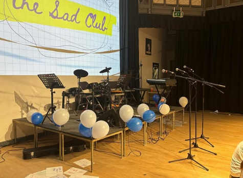 Stage prepared for performance